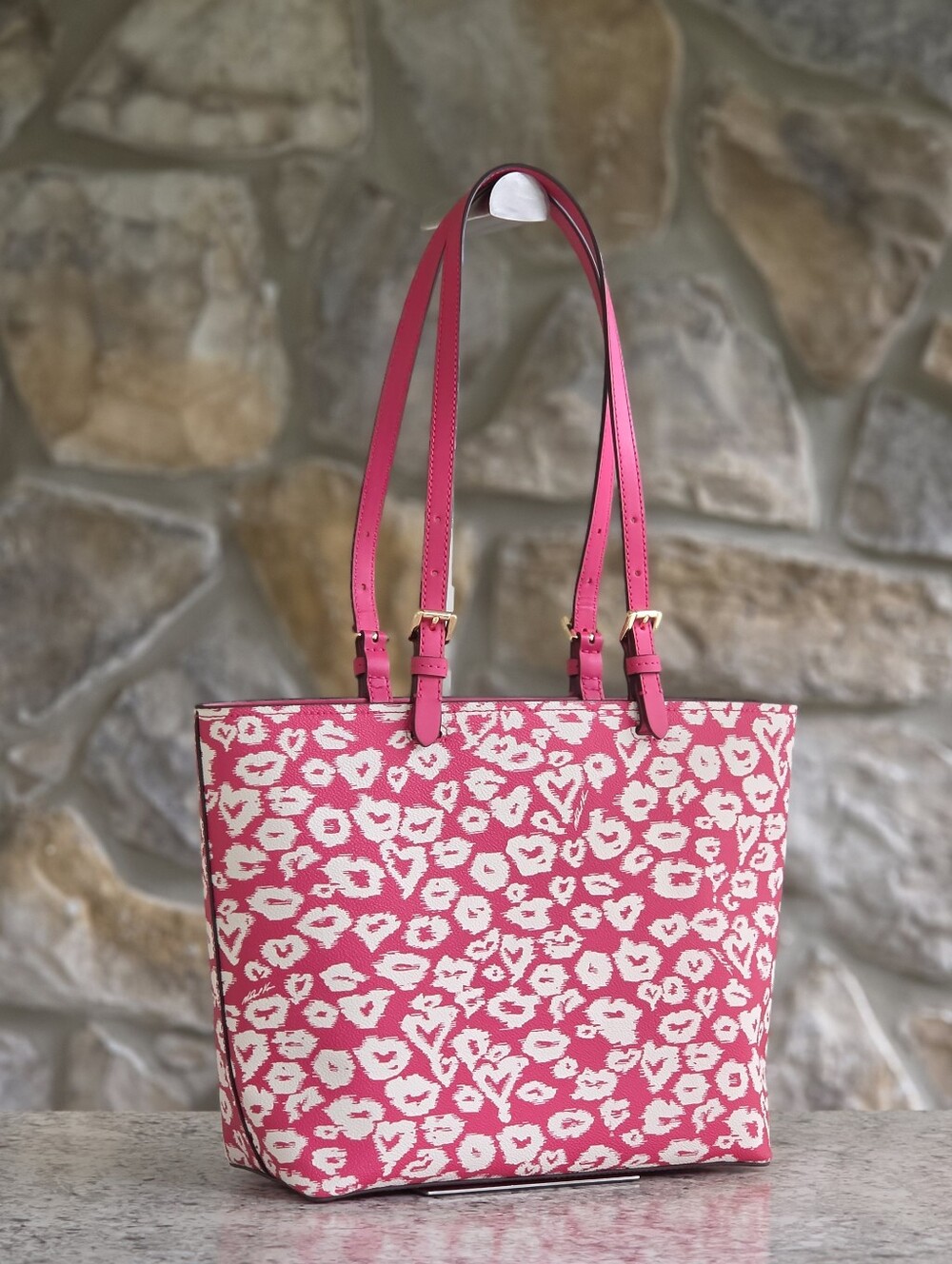 Michael Kors Jet Set Medium Pink Tote - Picture 3 of 9
